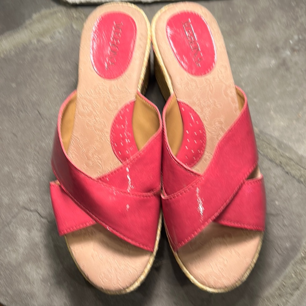 Merona Wedge slide on sandals
